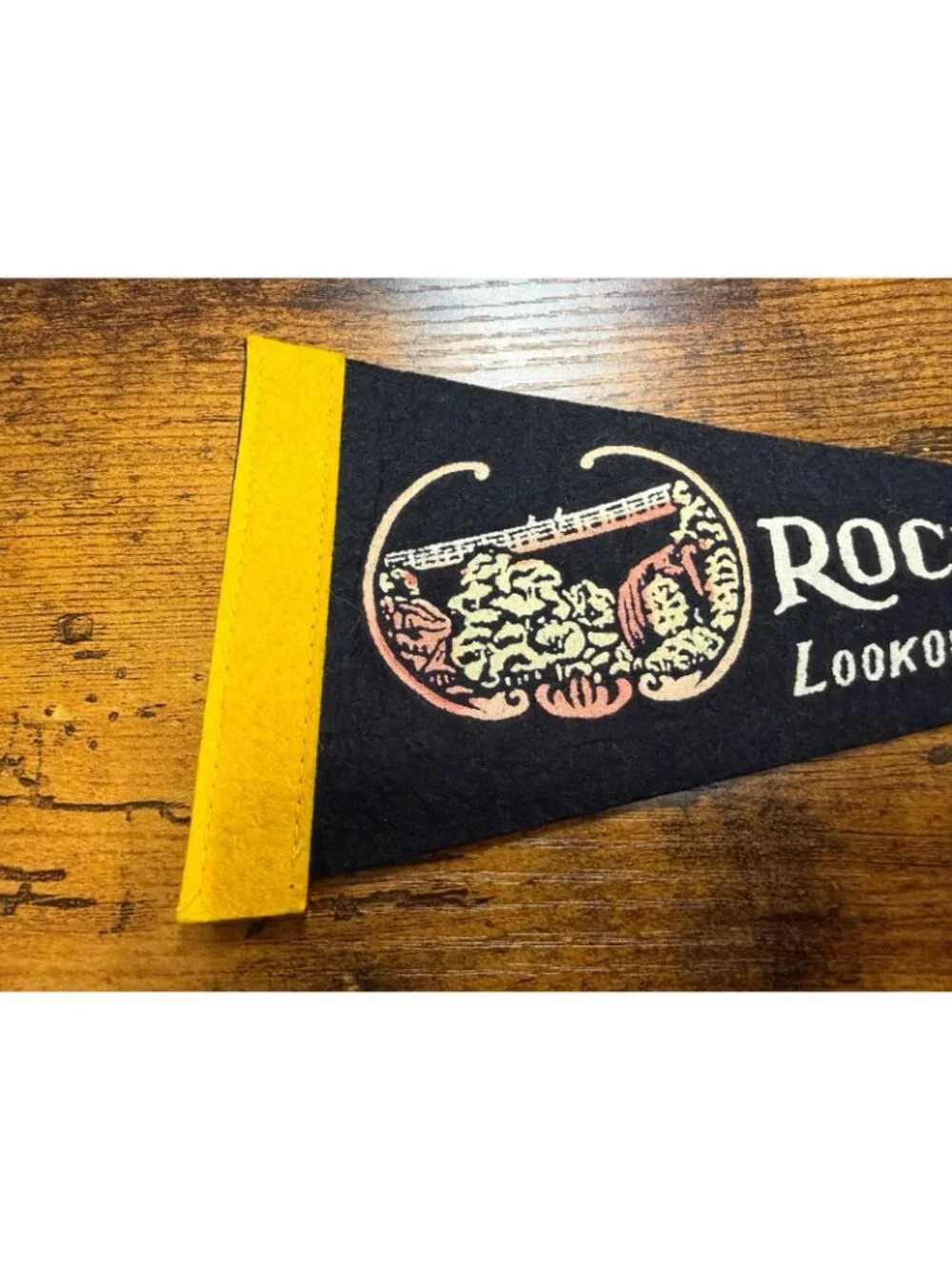 Vintage Rock City, Lookout Mt. mini pennant